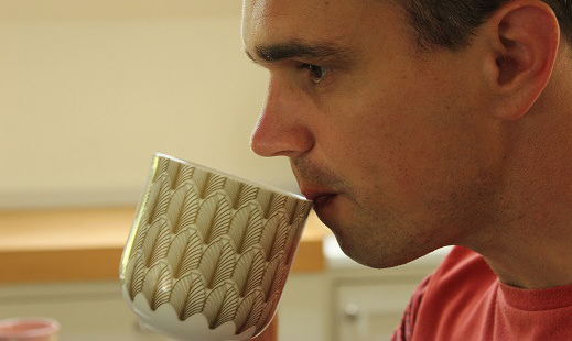 Notice the sensation of the cup against your lips